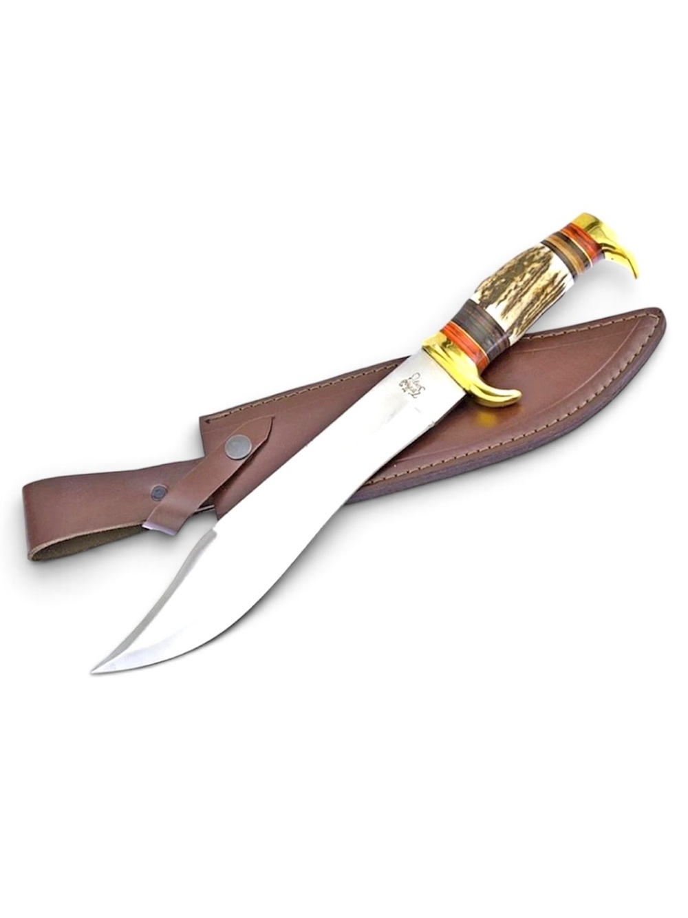 Trophy Stag Hunting Knife with Leather Sheath NIB